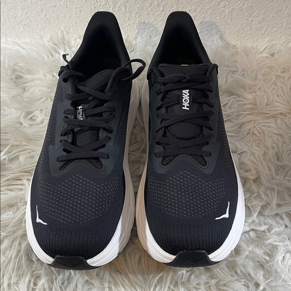 HOKA Men's Arahi 7 Stability Shoe Black & White Size 11.5D NEW - Picture 3 of 15